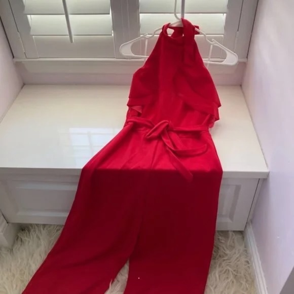 bebe Halter Neck Jumpsuit - Picture 3 of 14